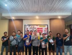 Peringati HUT Bhayangkara ke 79, Polsek Pematang Karau Gelar Turnamen Domino