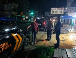 Cegah Balap Liar dan Begal, Polsek Indrapura Laksanakan Patroli Malam di Titik Rawan