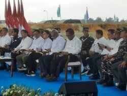 Ground Breaking Ecosystem Industrial Baterai Kendaraan Listrik Terintegrasi Konsorsium ANTAM-IBC-CBL”.