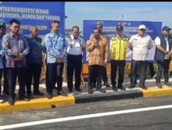 Wabup Ismail Launching Uji Coba Jembatan Baru Kualasimpang