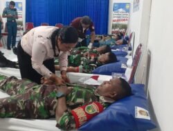 Wujud Solidaritas Kemanusiaan, BNNK Mimika Kumpulkan 30 Kantong Darah