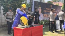 Siap Dukung Kebijakan Kapolda Sumsel, Kapolres : Hadiri Pemusnahan Barang Bukti Operasi Senpi I Musi 2025
