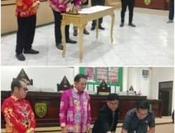 Tanda Tangan Kesepakatan Bersama DPRD dan Pemerintah Daerah Kabupaten Bartim