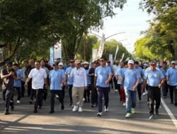 Bupati Bartim Ikut Jalan Sehat Bersama Gubernur dan Wakil Gubernur Kalteng