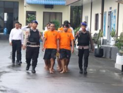 DITPOLAIRUD POLDA KEPRI TANGKAP 10 ORANG KOMPLOTAN PENCURIAN DI ATAS KAPAL ASING DI PERAIRAN KARIMUN