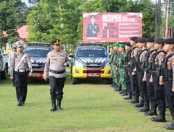 Kapolres Bartim Pimpin Apel Gelar Pasukan Operasi Patuh Telabang 2025