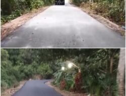 Menyambut HUT Bartim Ke 23 dan HUT RI ke 80, Dinas PUPR-Perkim Barito Timur Aspal Jalan Pati Anom