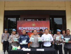 Polres Aceh Tamiang Berhasil Ungkap Kasus 6,2 Kg Sabu Dan Tersangkanya