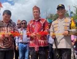 Bupati Rizky Aditya Putra, Resmikan Jembatan USTP Bakonsu