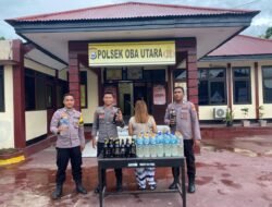 Polsek Oba Utara Tangkap Pelaku Pembawa Minuman Keras (Miras)”