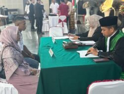 Dalam Rangka Memeriahkan HUT Kemerdekaan RI ke 80 Pemkab Mimika Menggelar Nikah Massal.