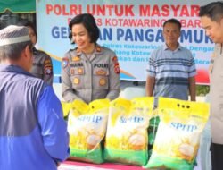 Jaga Stabilitas Harga Polres Kotawaringin Barat dan Bulog Gelar Gerakan Pangan Murah