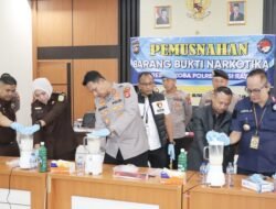 Kapolres Musi Rawas Bersama Kajari dan BNNK Musnakan Sabu 590,81 Gram