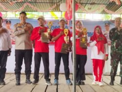 Tingkatkan Jiwa Nasional dan Cinta Tanah Air, Polres Musi Rawas Gelar Lomba Kejuaraan Kampung Merah Putih