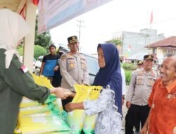 Kolaborasi Polres Musi Rawas dan Bulog Lubuklinggau Diserbu Warga, Tempo Satu jam 2.500 Kg Beras Terjual