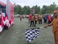 Semarak HUT Kemerdekaan RI ke 80 Karnaval Kendaraan Hias Bernuansa Budaya di Mimika Diikuti 46 Organisasi.