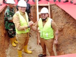 Bupati Barito Timur Groundbreaking Pembangunan Koramil 04 Kodim 1013 Buntok di Tamiang Layang
