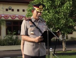 Kapolres Mura, AKBP Agung Adhitya Prananta SH, SIK, MH, Pimpin Upacara Hari Juang Kepolisian RI,