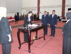 Hari ini Senin, (25/8) Telah Dilakukan Pelantikan di Aula Nuku Lantai 2, Kantor Gubernur Maluku Utara.