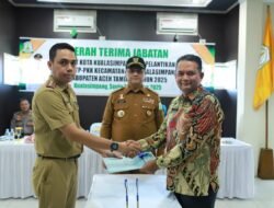 Cakra Abbas, SH.i. MH Diserahterimakan Menjabat Camat Kota Kualasimpang