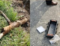 Diduga Akibat Terkena Galian, Kabel Jaringan Telkom Di Kecamatan Bendahara Terputus