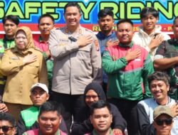 Polres Kotawaringin Barat Gelar Safety Riding, Untuk Para Driver Ojol