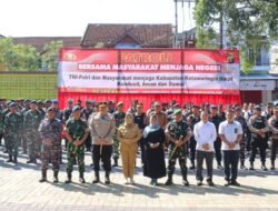 aga Kamtibmas Tetap Aman, Polres Kobar Gelar Apel Patroli Skala Besar, Bersama TNI dan Masyarakat