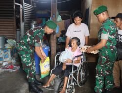 Membawa Harapan Untuk Masyarakat, Yonif 122/TS bagikan Sembako di Jumat Penuh Berkah