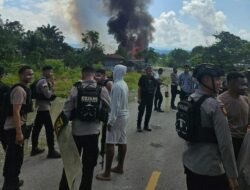 Lima Anggota TNI dan Polri Terluka, 30 Kios dan Fasilitas Umum Terbakar di Kabupaten Yalimo