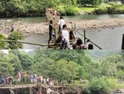 Pemerintah Dimana ..? Rakyat Bangun Jembatan Sendiri di Pulau Terlupakan