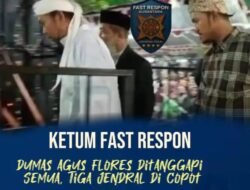 Dumas Agus Flores Ketua Umum Fast Respon Nusantara Mengguncang Tiga Jenderal Dicopot.
