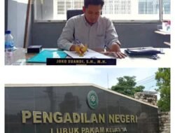 Joko Suandi, S.H., M.H., Puji Pengadilan , karena Menentang Keadilan dalam Kasus Eksekusi SDABMBK di Deli Serdang