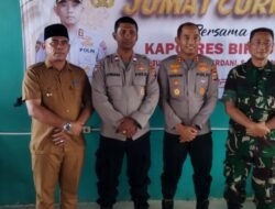 Kapolres Bireuen Gelar Temu Ramah Bersama para Muspika dan Keuchik di Kecamatan Peulimbang.