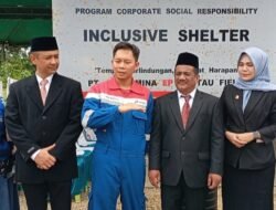 Gedung Inclusive Shelter Bantuan PT. Pertamina EP Rantau Di Kampung Kebun Rantau Diresmikan