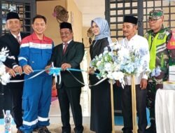 Wabup Ismail Resmikan Posyandu Binaan PT. Pertamina EP Rantau Field Di Kampung Kebun Rantau