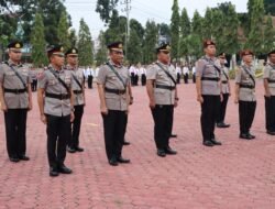 Empat Pejabat Utama dan Dua Kapolsek Jajaran Polres Aceh Tamiang Disertijab