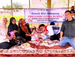 Momen HKN, Pertamina EP Rantau Dukung Rumoh Gizi Gampong Atasi Stunting