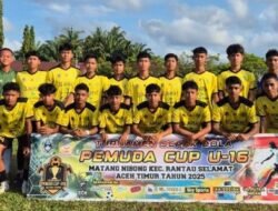 Final Piala Pemuda Cup U-16: PS Muda Sedia Aceh Tamiang Siap Tantang Tuan Rumah FC Putra Buana Aceh Timur