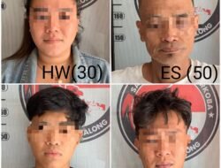 Polisi Tabalong Ciduk 4 Orang Diduga Terlibat Narkoba, Termasuk Pasutri Dan Keponakan