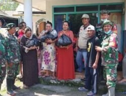 Satgas Kodim 0821 Lumajang Pastikan Distribusi Logistik, Bantuan Tepat Sasaran untuk Warga Terdampak Erupsi Semeru