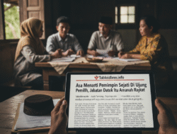 ​Asa Masyarakat Alur Bemban Menanti Pemimpin Sejati: Amanah Datok di Ujung Jari Pemilih