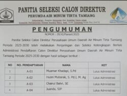 Ini Hasil Seleksi Administrasi Calon Direktur PERUMDA Tirta Tamiang 2025-2030