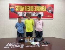 Tanggapan Cepat, Tim Intel Korem 022/PT Amankan Tiga Pria Beserta 18,1 Gram Sabu