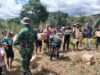Kodam I/BB melalui Satgas Bencana Yonif 122/Tombak Sakti Airdrop Bantuan ke Dua Desa Terisolir di Taput