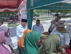 Wakil Gubernur Maluku Utara Sarbin Sehe Hadiri Gerakan Pangan Murah.