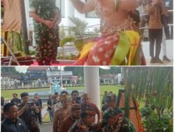 Kunjungan Pangdam XXII/TB Ke Barito Timur Disambut Dengan Acara Adat Potong Pantan