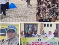 SD.Negeri .1 Jeunieb, Serahkan Donasi Kepada korban bencana alam Kabupaten Pidie Jaya.