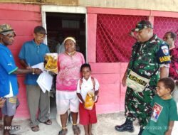 Pemerintah Kampung Nawaripi Jaya Salurkan Bantuan Sembako Kemensos untuk 192 Keluarga