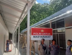 Progres Pembangunan Huntara Puluik – Puluik di Polda Sumatera Barat.