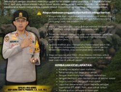 Kapolres Musi Rawas Himbau Warga dan Pengendara Waspada Kemunculan Gajah Liar di Muara Lakitan